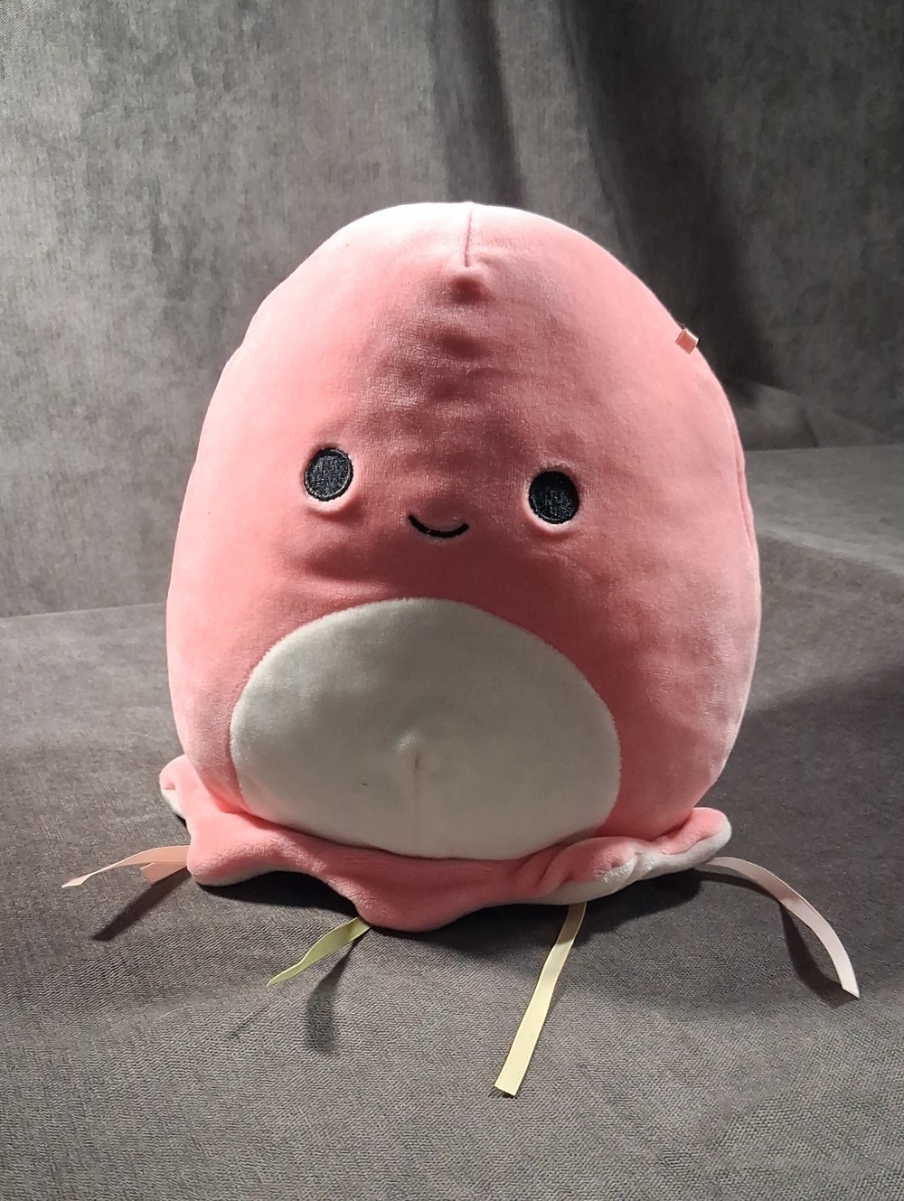 Squishmallows Selema The Jellyfish Pink with Ribbons Stuffed Toy Plush VG 8"